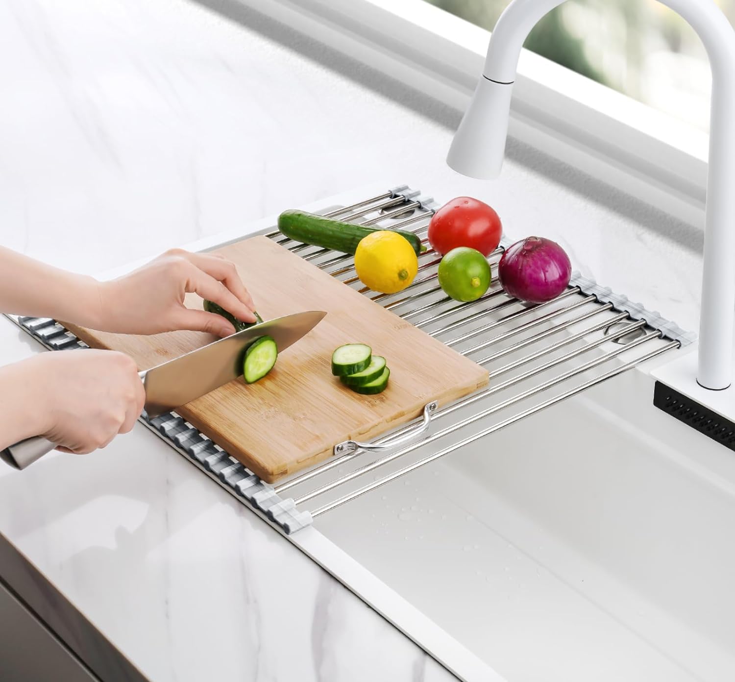 Roll-Up Dish Drying Rack, Silicone Edges, Foldable Kitchen Rack, Heat Resistant, Food Safe for Dishes, Cookware -Supports up to 70 lbs Roll-Up Dish Drying Rack, Silicone Edges, Foldable Kitchen Rack, Heat Resistant, Food Safe for Dishes, Cookware -Supports up to 70 lbs